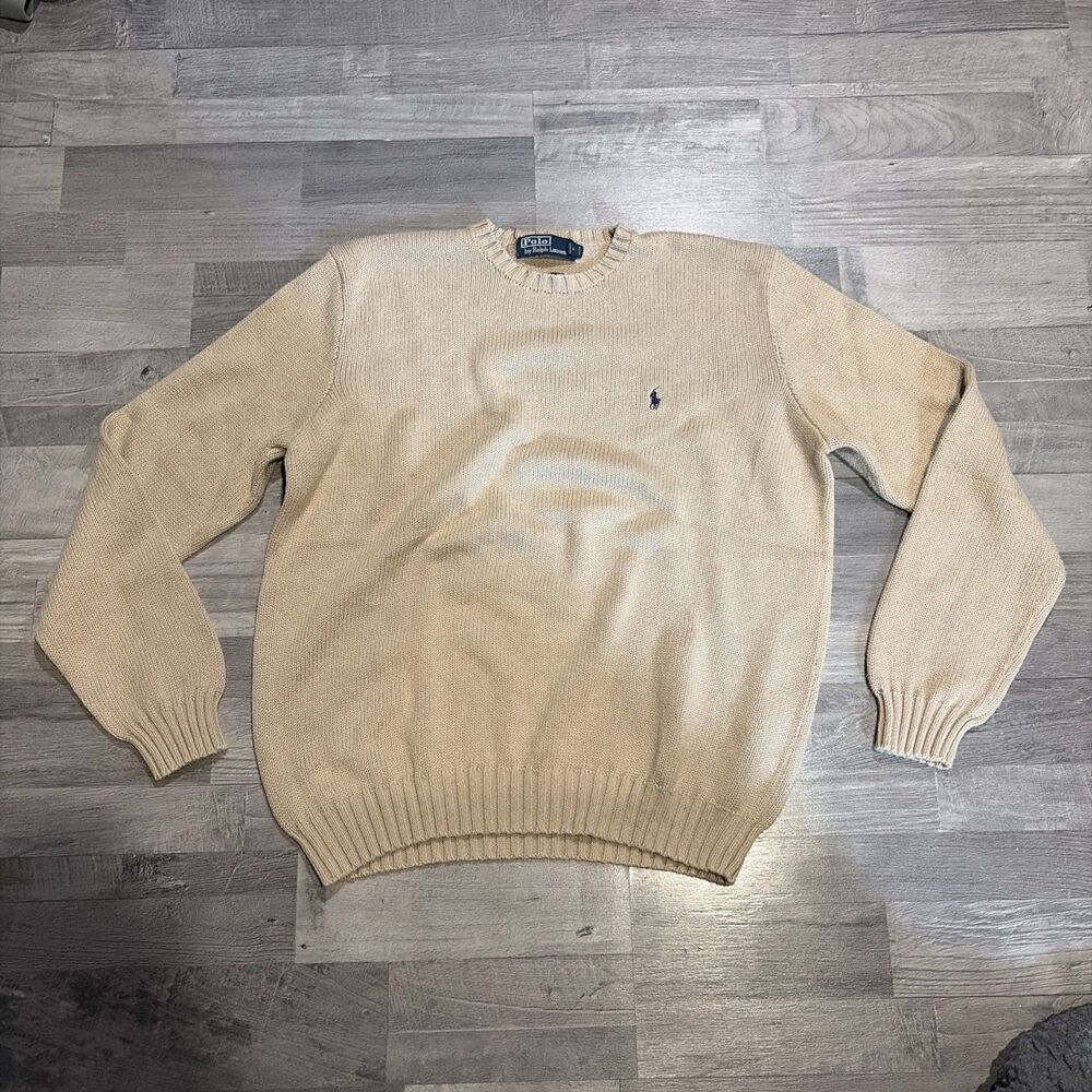 Ralph Lauren Tan Sweater size Large